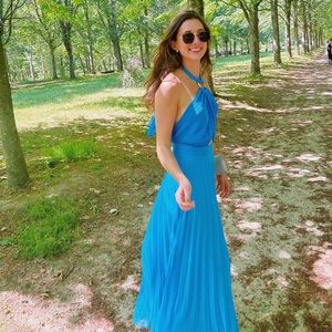 Zara midi dress blue